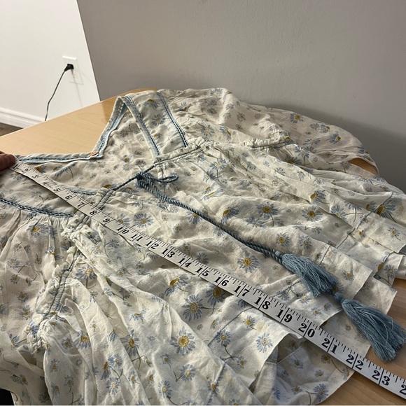 Free People Never a Dull Moment Peasant  Top Size XS - Picture 7 of 8